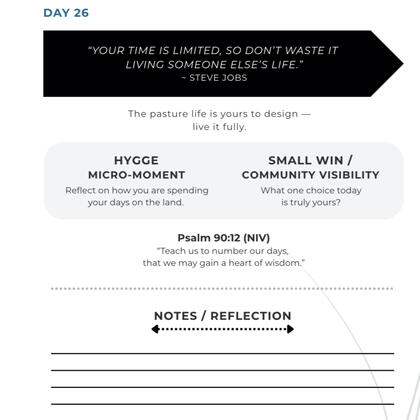 28-Day Reset Journal Example Day 26